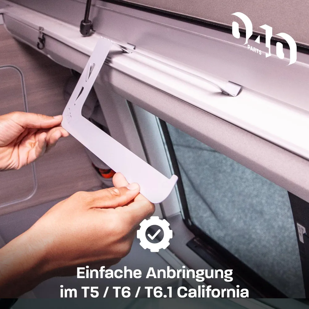 040 Parts Praktický držák na kuchyňské role pro VW T5 T6 T6.1 California - Univerzální upevňovací řešení