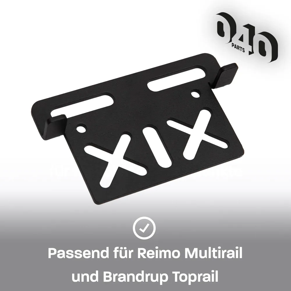 040 Parts Univerzální montážní deska pro Reimo TopRail – unikátní držák Deska s otvory pro tvůj příslušenství