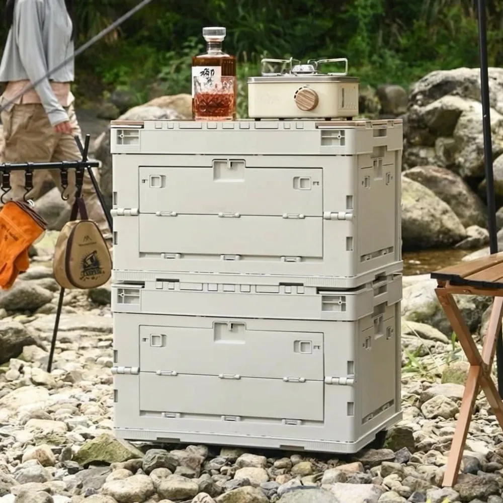 040Parts Skládací box 30L skládací šedá skládací přepravní box s klopným víkem organizér kufru skládací box skladovací box