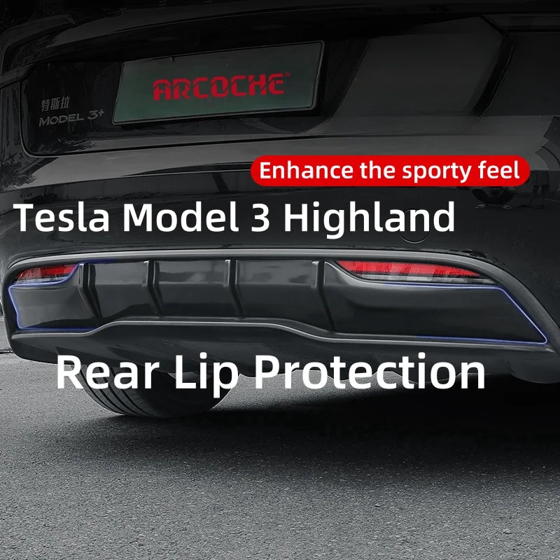 ABS ABS Ochrana nárazníku odolný stylový pro 2024 2025 Model 3 Highland