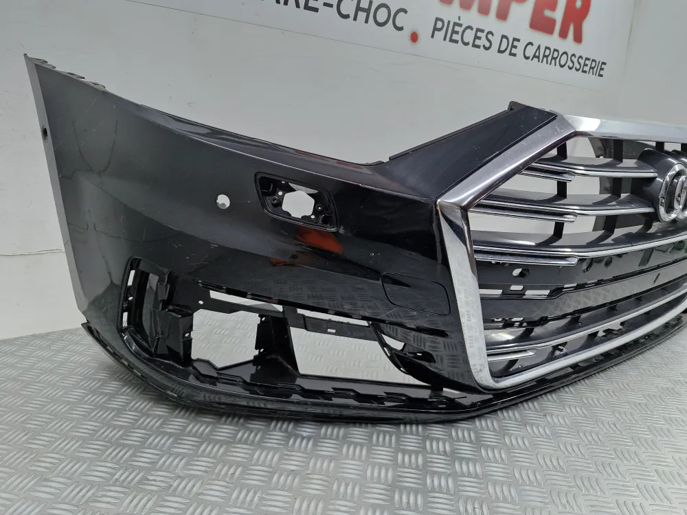 Přední nárazník Audi A8 IV Fáze 1 (od 09/2017) – Originální použitý díl s radary, Park Assist ostřikovači světlometů