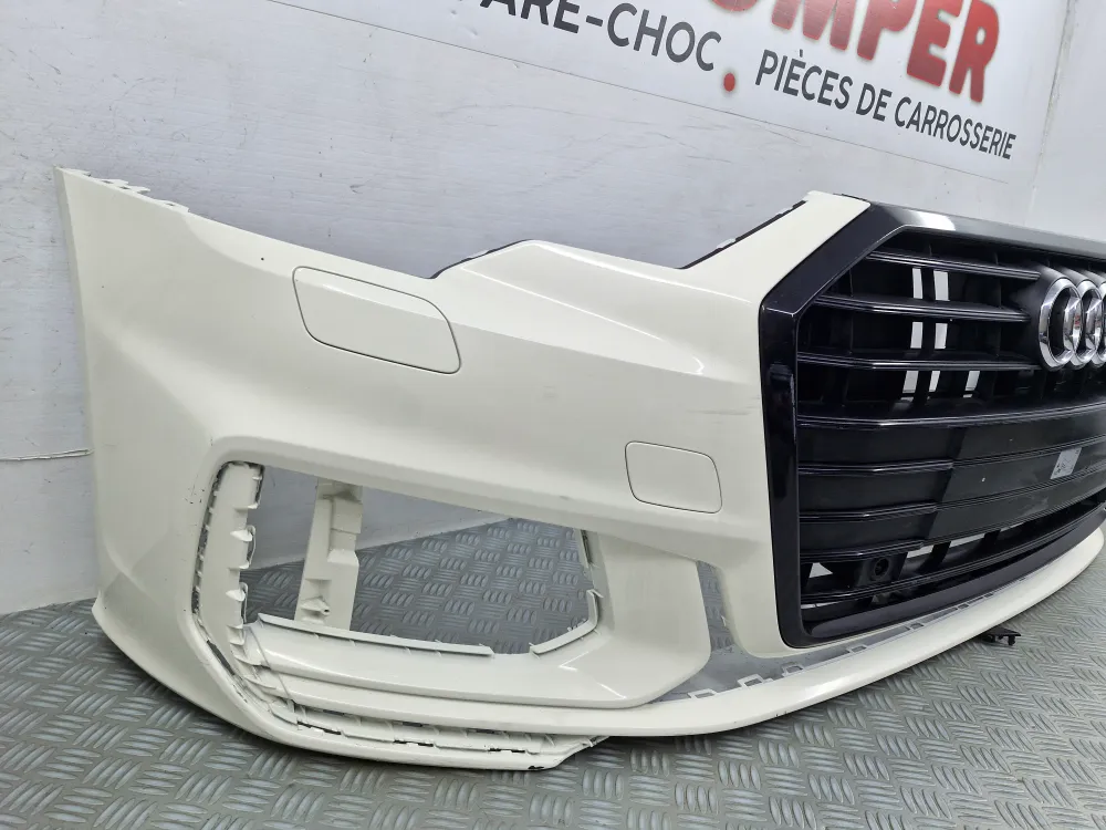 Přední nárazník Audi A6 F2 Fáze 1 S-Line (od 07/2018) – Originální použitý díl s radary ostřikovači světlometů