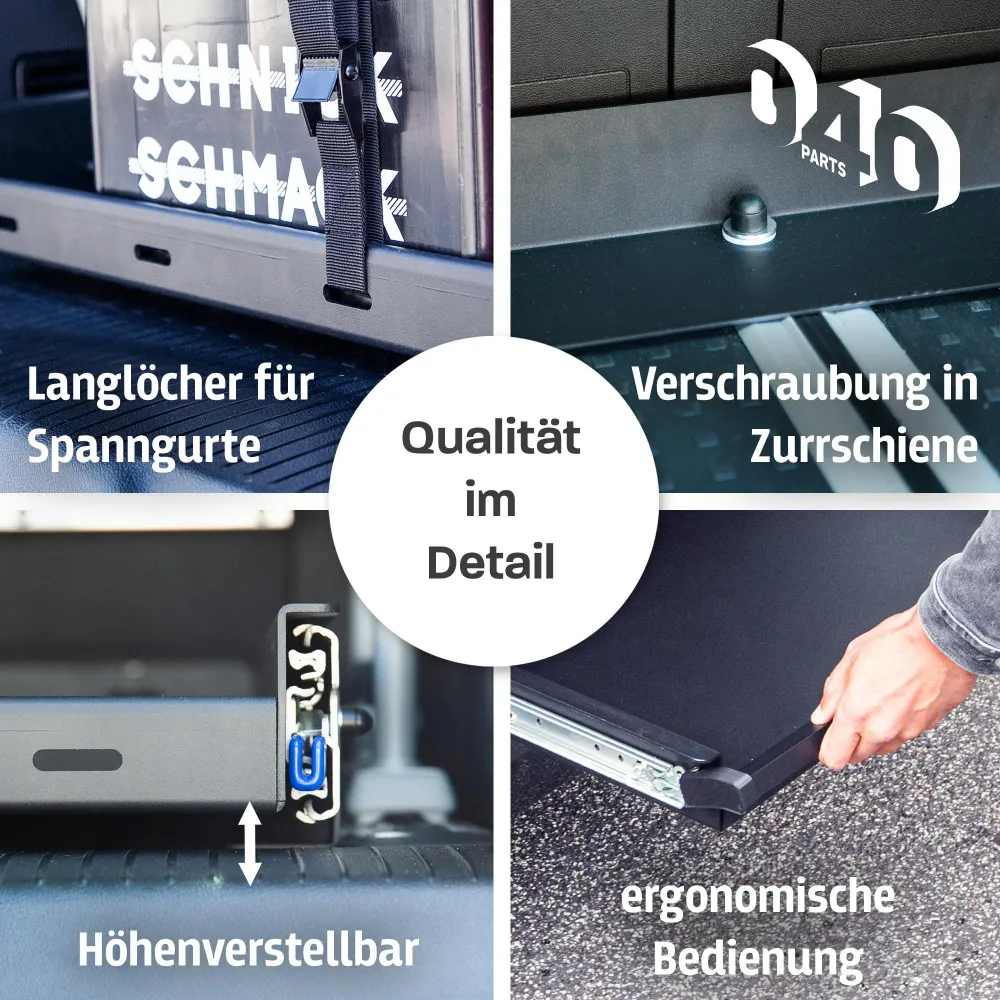 B-Ware: 040 parts jednoramenný zadní výsun zásuvka 800mm pro T7 California Ocean Coast nová California Hecková skříň Gepäc...