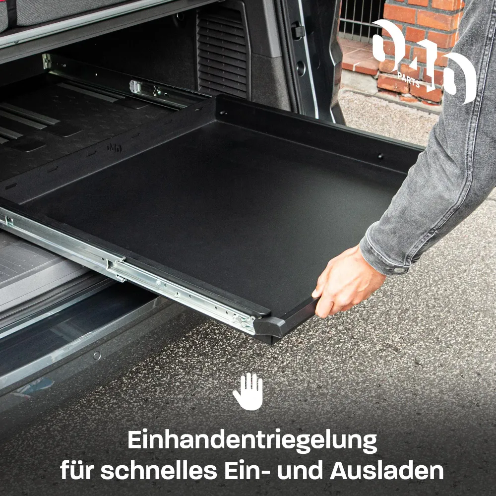 B-Ware: 040 parts jednoramenný zadní výsun zásuvka 800mm pro T7 California Ocean Coast nová California Hecková skříň Gepäc...