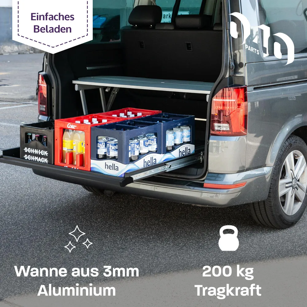 B-Ware: 040 parts Jednoruční zásuvka zadní části 800mm pro T5 T6 T6.1 California Beach nebo pro Multivany Zadní box Zavaza...