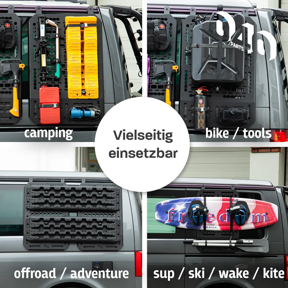 B-Ware: 040 parts Molle Board pro 2místnou lavici Šuplík tvůj pomocník na pořádek Držák vybavení tool board pro VW T5, T6...