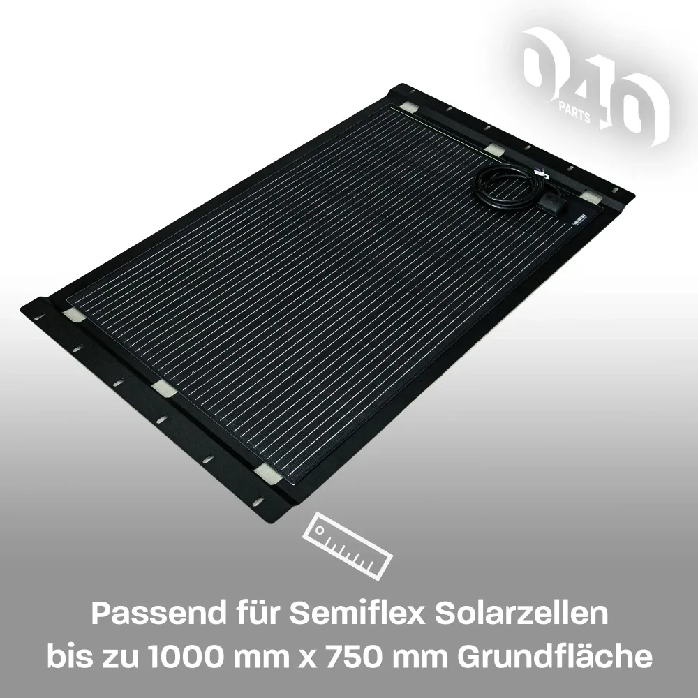 B-Ware: 040 parts Solarplattenhalter Černá Držák desky z hliníku pro VW T7 California nový California