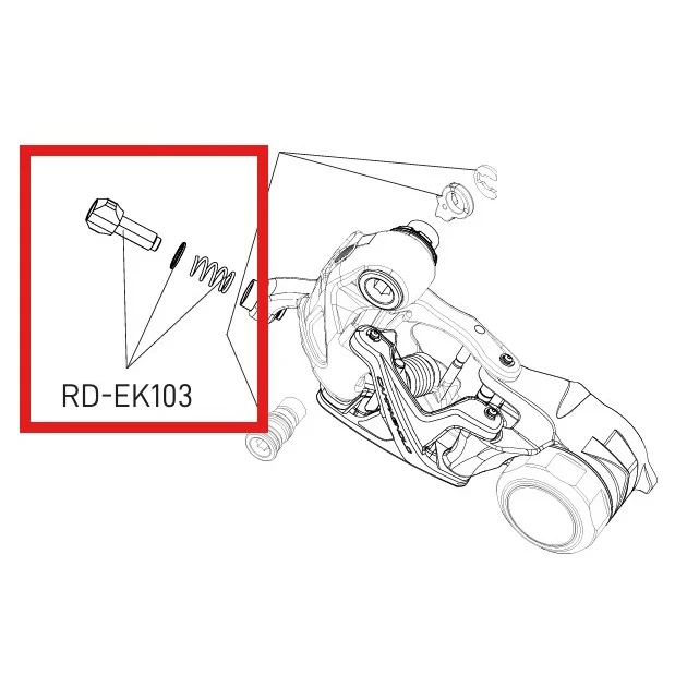 CAMPAGNOLO EKAR Sada pružiny zadní přehazovačky nastavovacích šroubů
