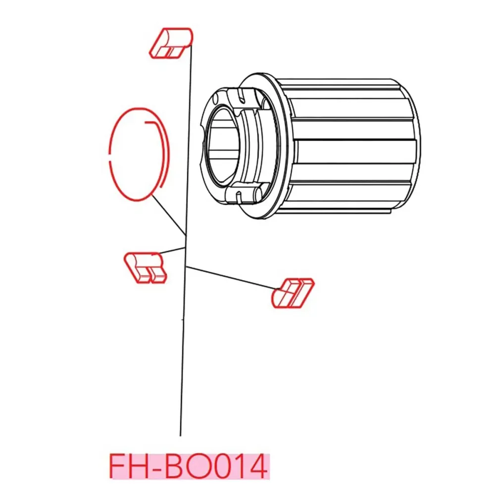 CAMPAGNOLO Sada tělesa volnoběžky s 3 kladkami pružinou #FH-BO014