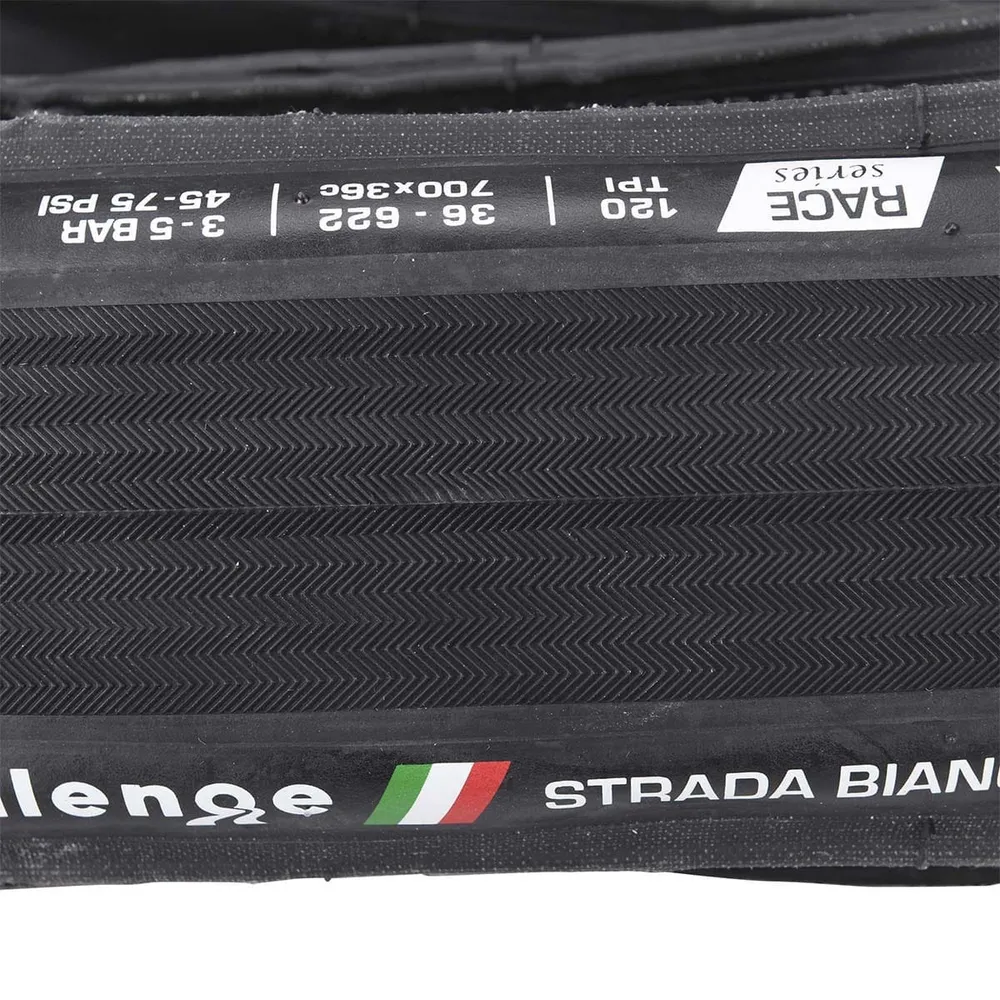 CHALLENGE STRADA BIANCA 700x36c TubeType Black pneumatika