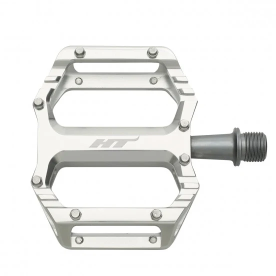 HT COMPONENTS AR09 Stříbrné ploché pedály