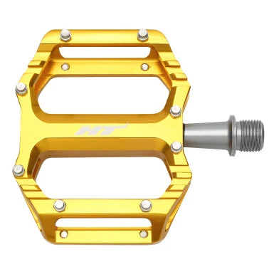 HT COMPONENTS AR09 Zlaté ploché pedály