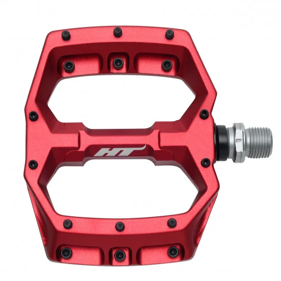 HT COMPONENTS SPIDER AF03 Červené ploché pedály