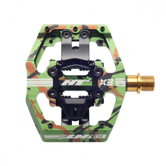 HT COMPONENTS X3T Titanium Camo Green pedály
