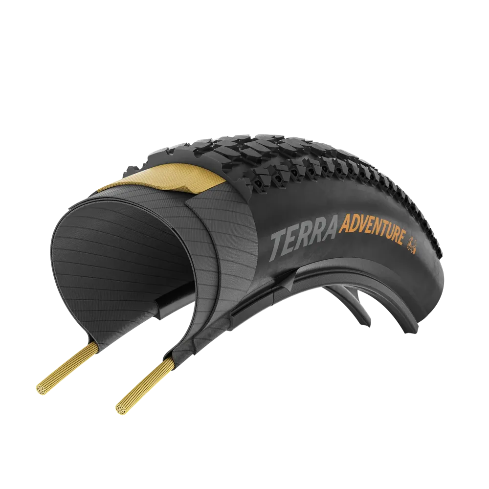 CONTINENTAL TERRA ADVENTURE TRAIL GRIP 700x45c Tubeless Ready Hnědá pneumatika