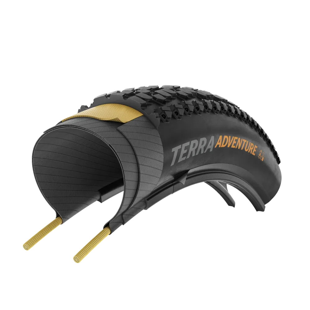 CONTINENTAL TERRA ADVENTURE TRAIL GRIP 700x55c Tubeless Ready Hnědá pneumatika