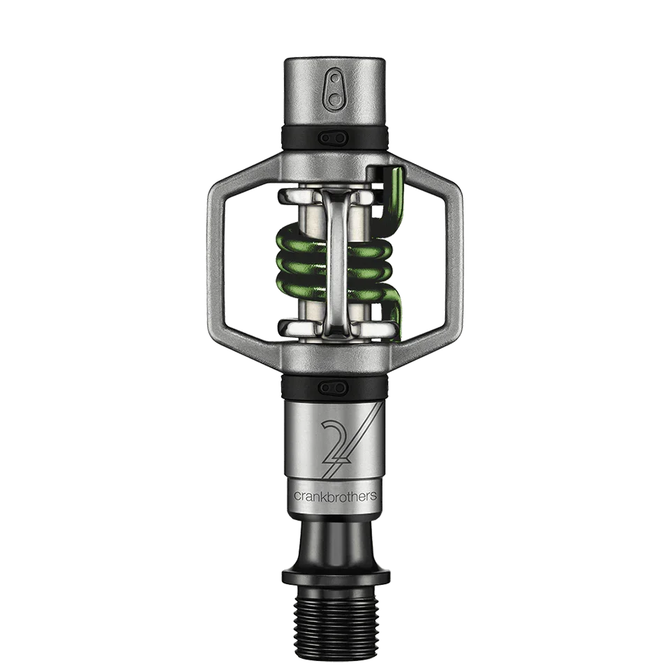 CRANKBROTHERS EGG BEATER 2 pedály Stříbrná / Zelená