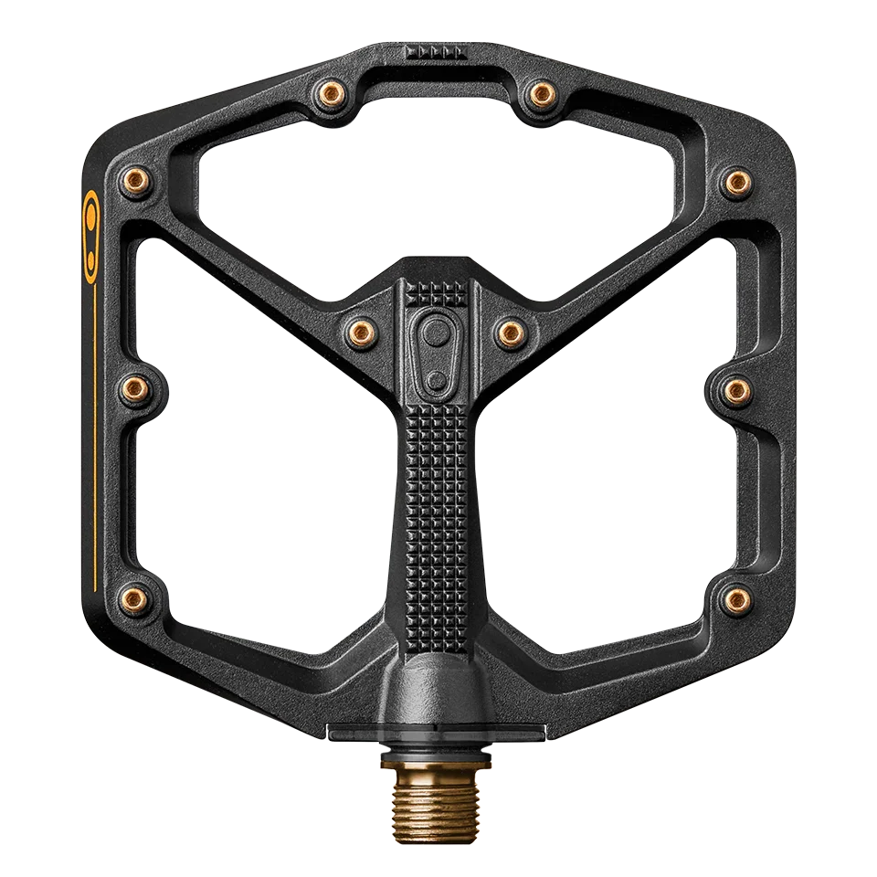 CRANKBROTHERS STAMP 11 široké ploché pedály černá/zlatá