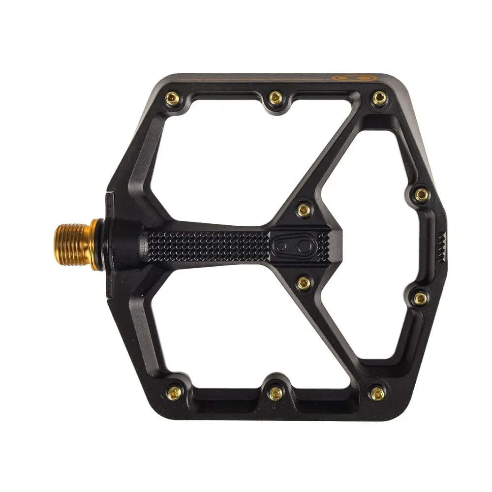 CRANKBROTHERS STAMP 11 široké ploché pedály černá/zlatá