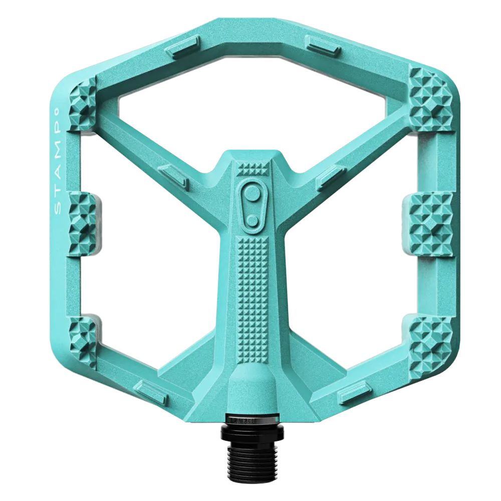 CRANKBROTHERS STAMP 0 Malé ploché pedály Tyrkysová