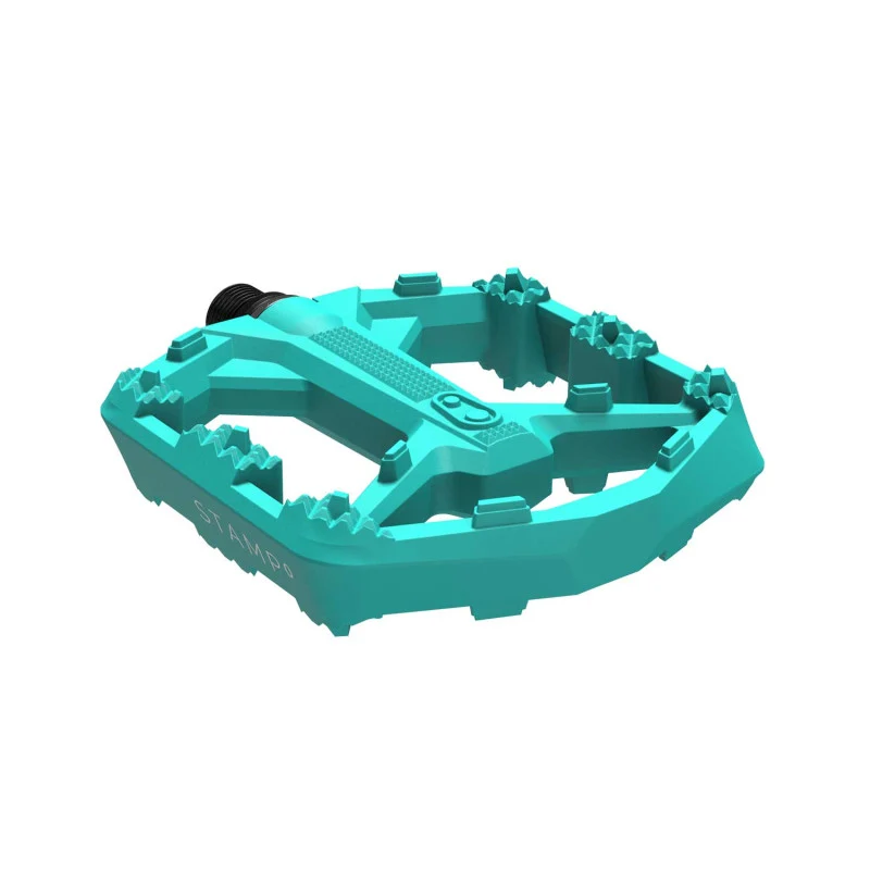 CRANKBROTHERS STAMP 0 Malé ploché pedály Tyrkysová