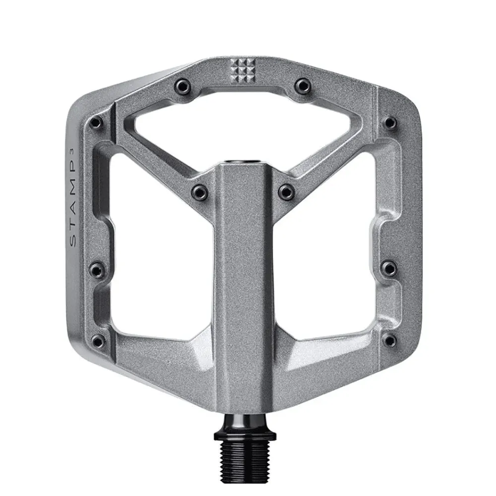 CRANKBROTHERS STAMP 3 Wide Flat Pedals Grey