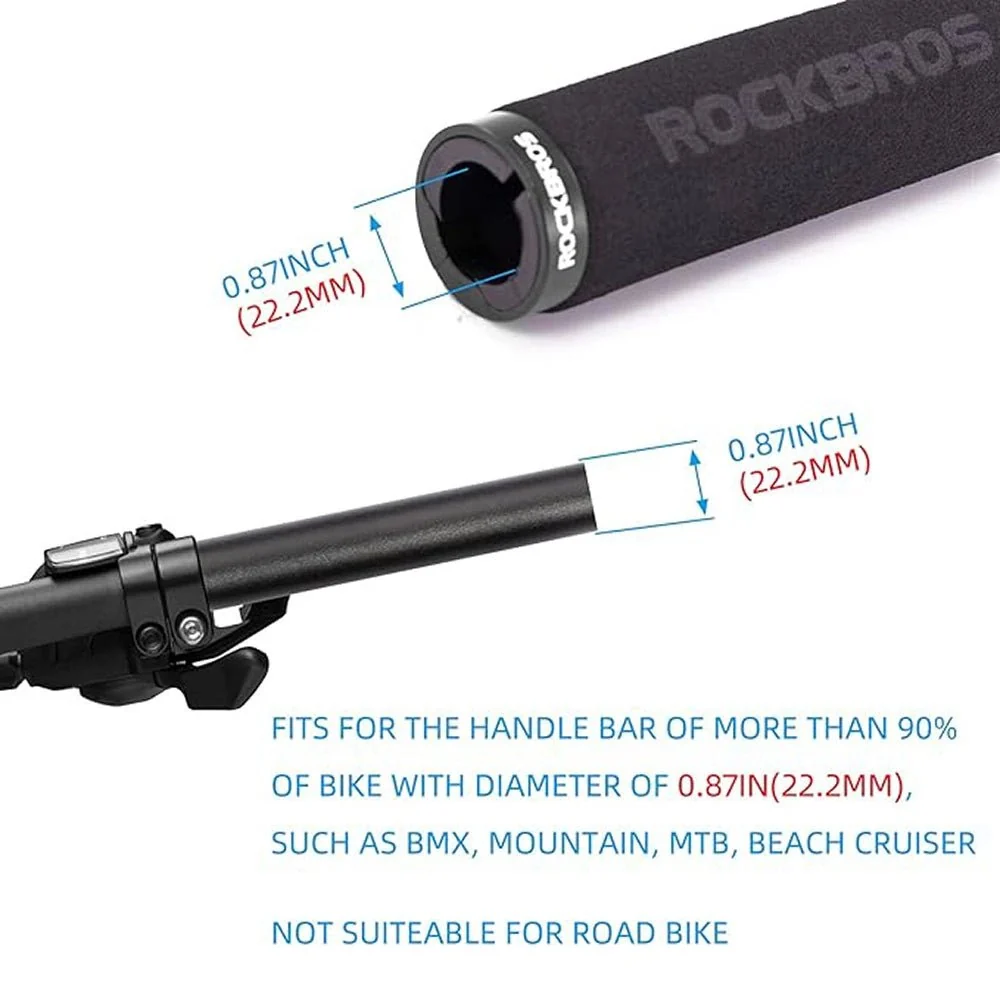 Pár cyklistických rukojetí z houby - černé