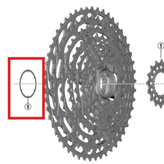 Drobná distanční kazeta SHIMANO CS-M9100