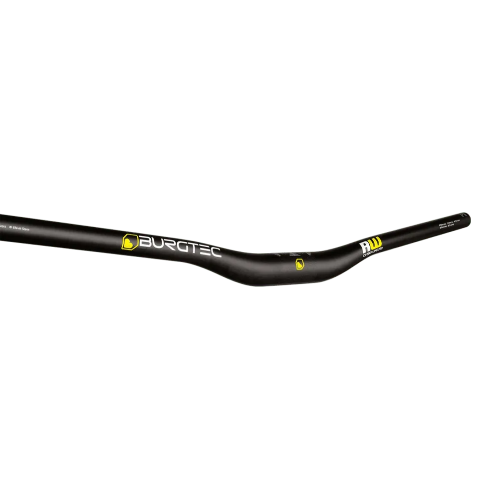 Řídítka BURGTEC RIDE WIDE ENDURO Rise 20mm 800mm Black Carbon