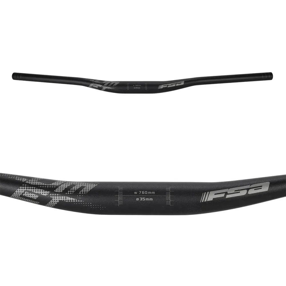 Řídítka FSA COMET Aluminium Rise 15mm 35/760mm Black
