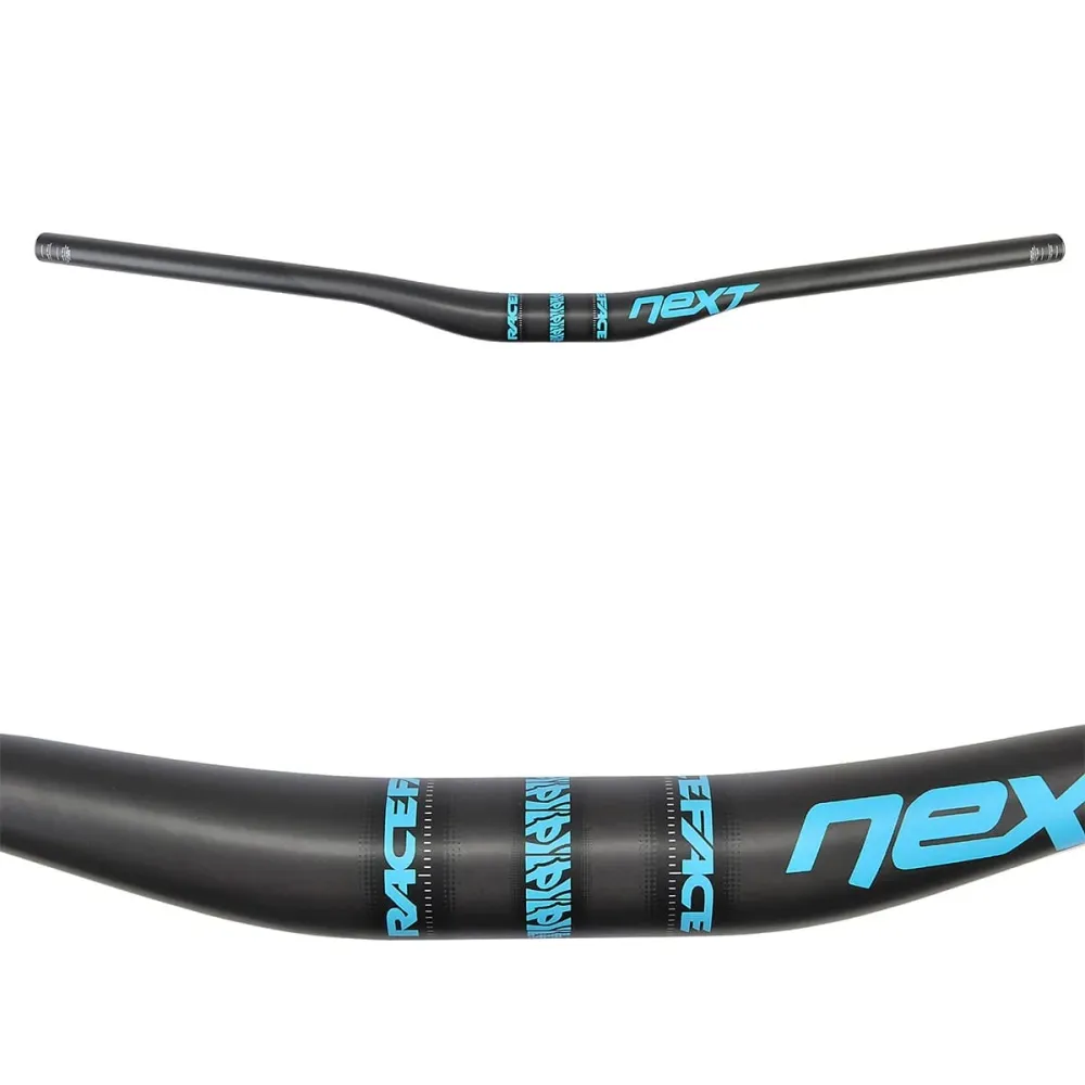 Řídítka RACE FACE NEXT Rise 20mm 760mm Carbon/Blue