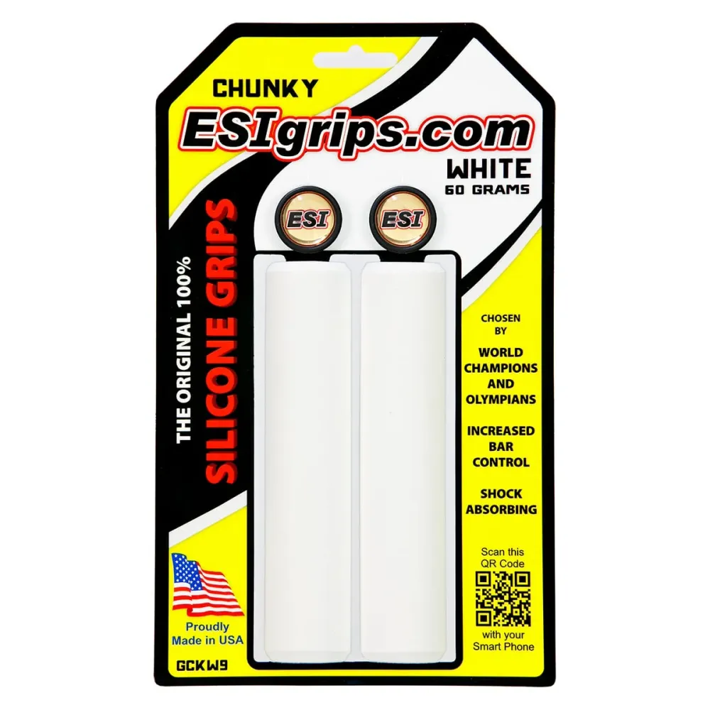 ESI CHUNKY 130 mm Gripy bílé