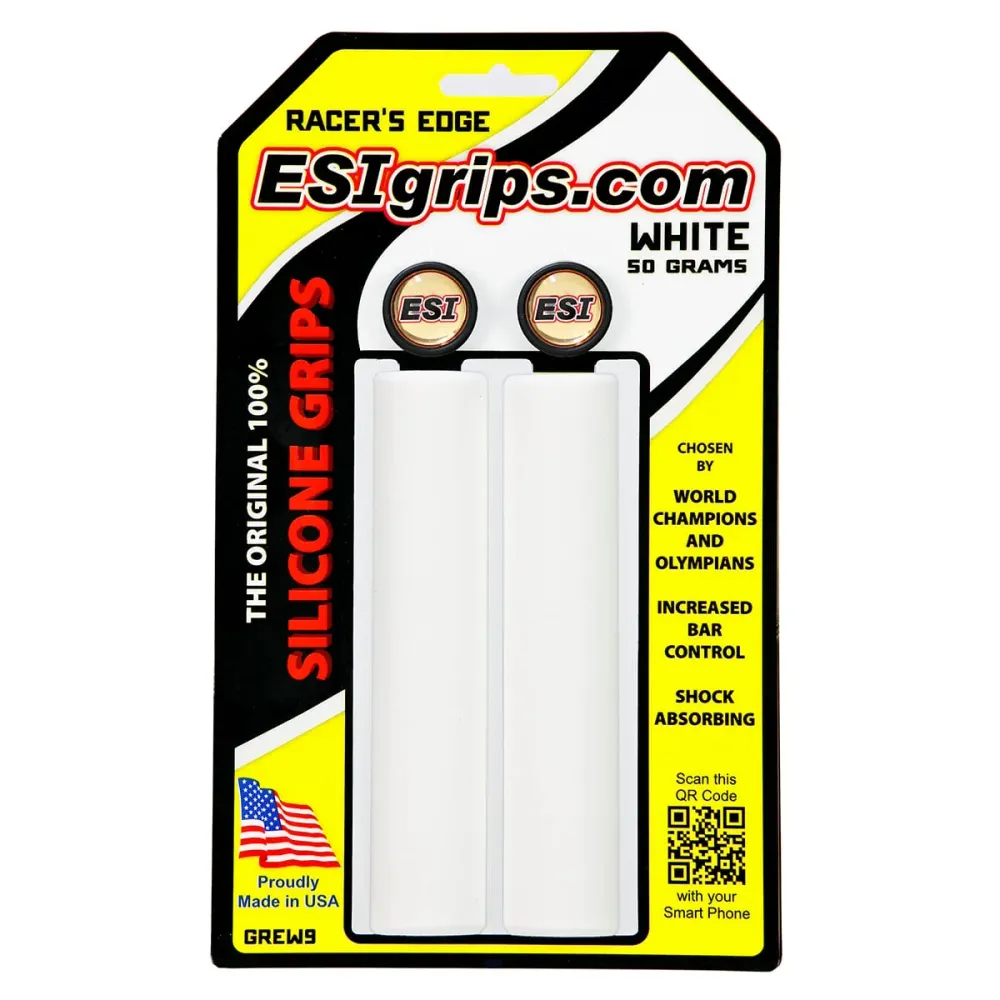 ESI RACER'S EDGE 130 mm Gripy bílé