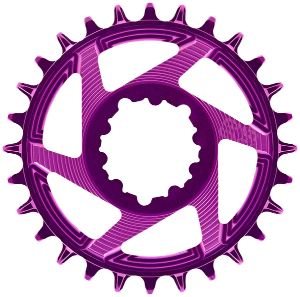 E-THIRTEEN HELIX RACE 11/12V přímá montáž SRAM Boost Offset 3mm Violet Mono řetězový kroužek