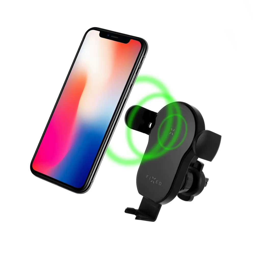 Automatický držák do auta s rychlým bezdrátovým nabíjením FIXED Matic, 15W, černý FIXED.zone shop
