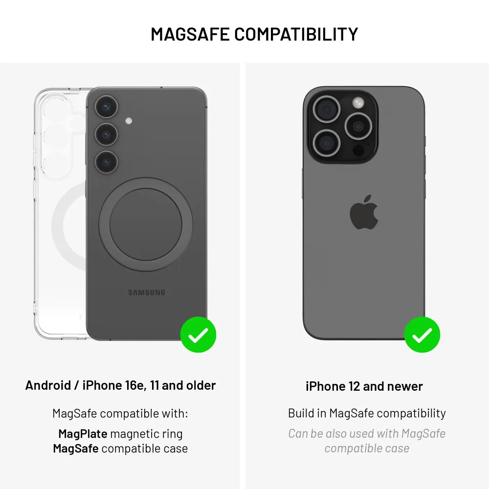Magnetický kovový držák FIXED MagMount Vent do ventilace s podporou MagSafe, černý FIXED.zone shop