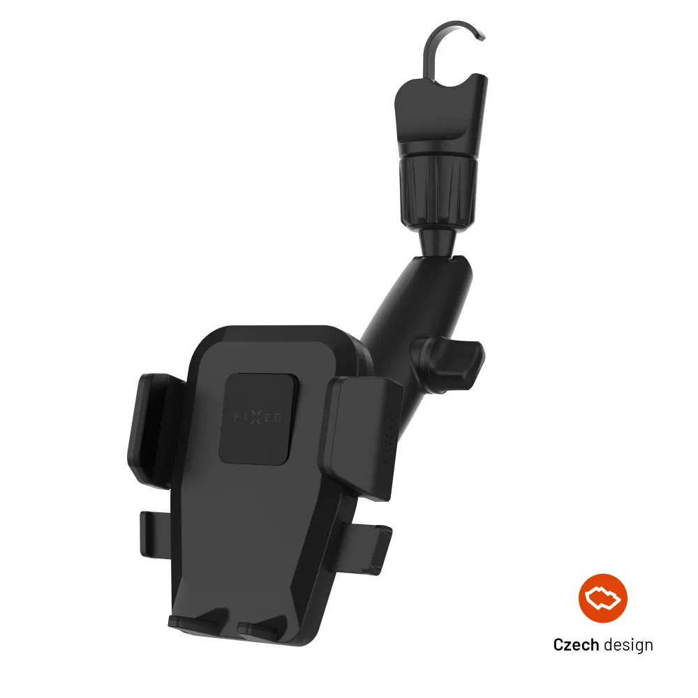 Univerzální držák do auta FIXED Iconiq Mirror s nohou na zpětné zrcátko, černý FIXED.zone shop