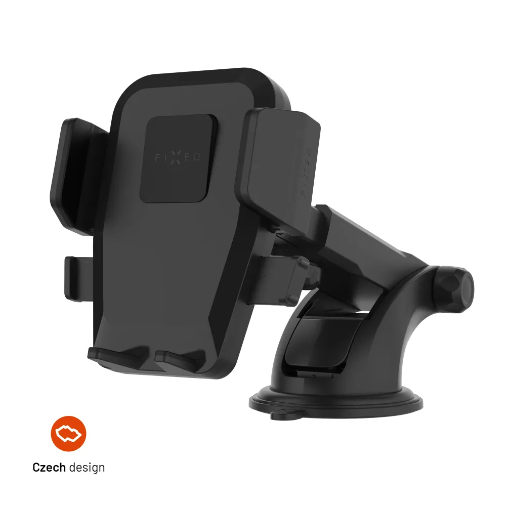 Univerzální držák do auta FIXED Iconiq XXL s dlouhou přísavkou na sklo nebo na palubní desku, černý FIXED.zone shop