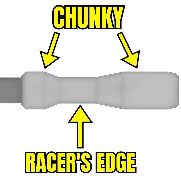 Gripy ESI FIT CR (CHUNKY/RACER'S EDGE COMBO) 130 mm černé