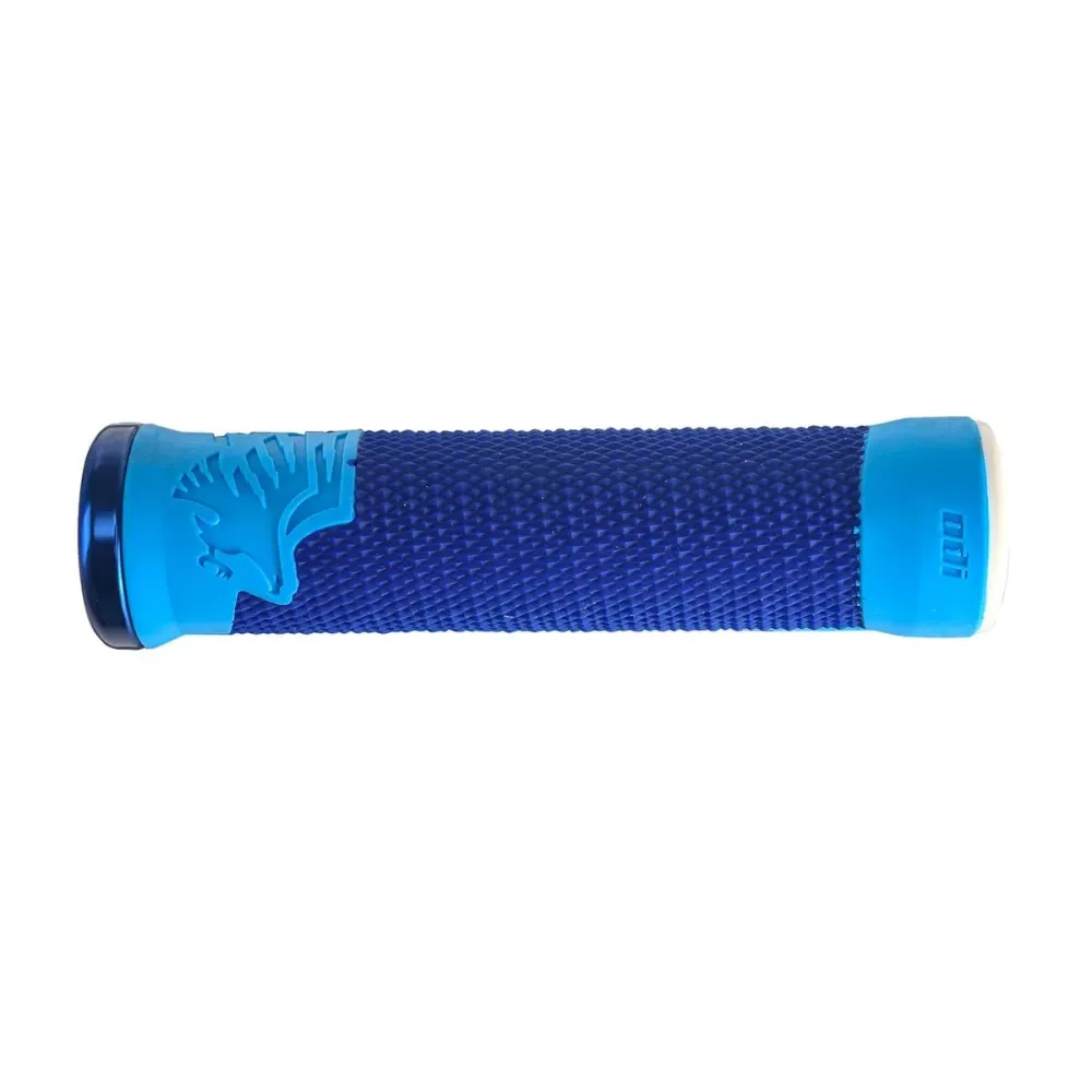 Gripy ODI AARON GWIN 2 Lock-On 135 mm modré