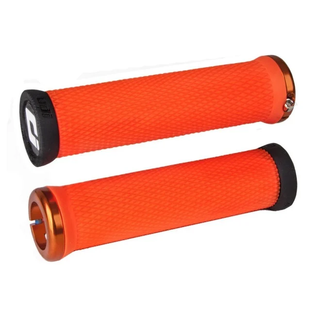 Gripy ODI ELITE MOTION V2.1 Lock-on 130 mm oranžové