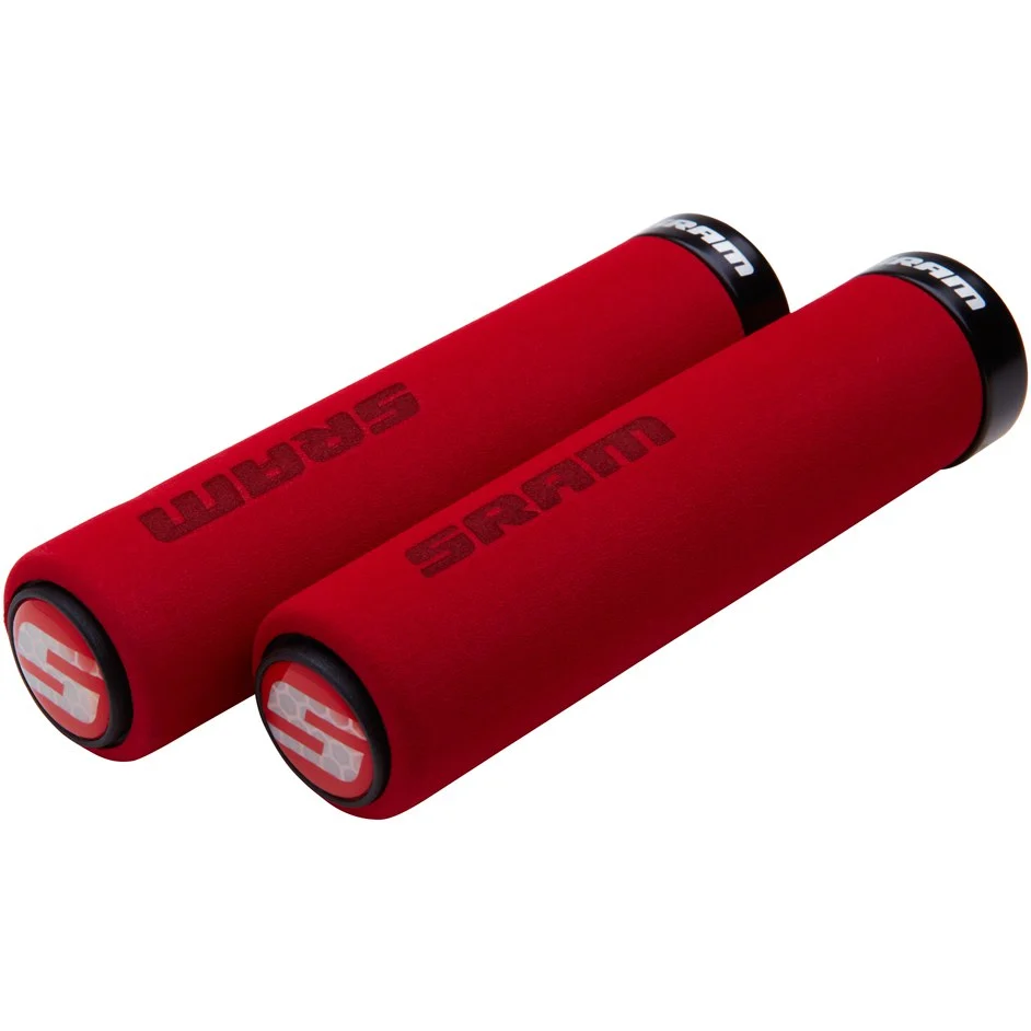 Gripy SRAM FOAM Lock-On 129mm červené