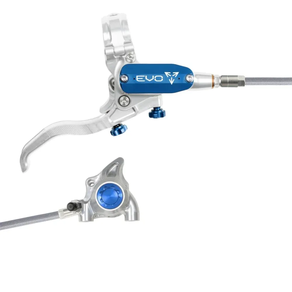 HOPE TECH 4 EVO X2 FM Aviation Zadní brzda stříbrná/modrá