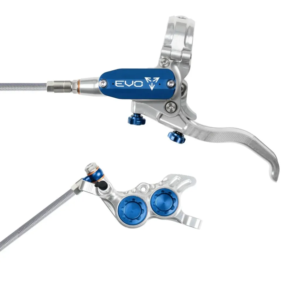 HOPE TECH 4 EVO GR4 Aviation Silver/Blue Přední brzda