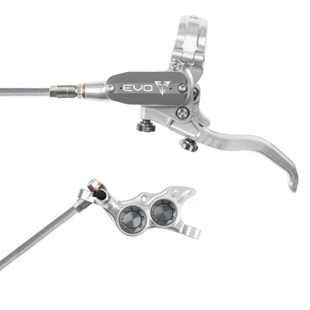 HOPE TECH 4 EVO TR4 Aviation Silver/Smoke Přední brzda