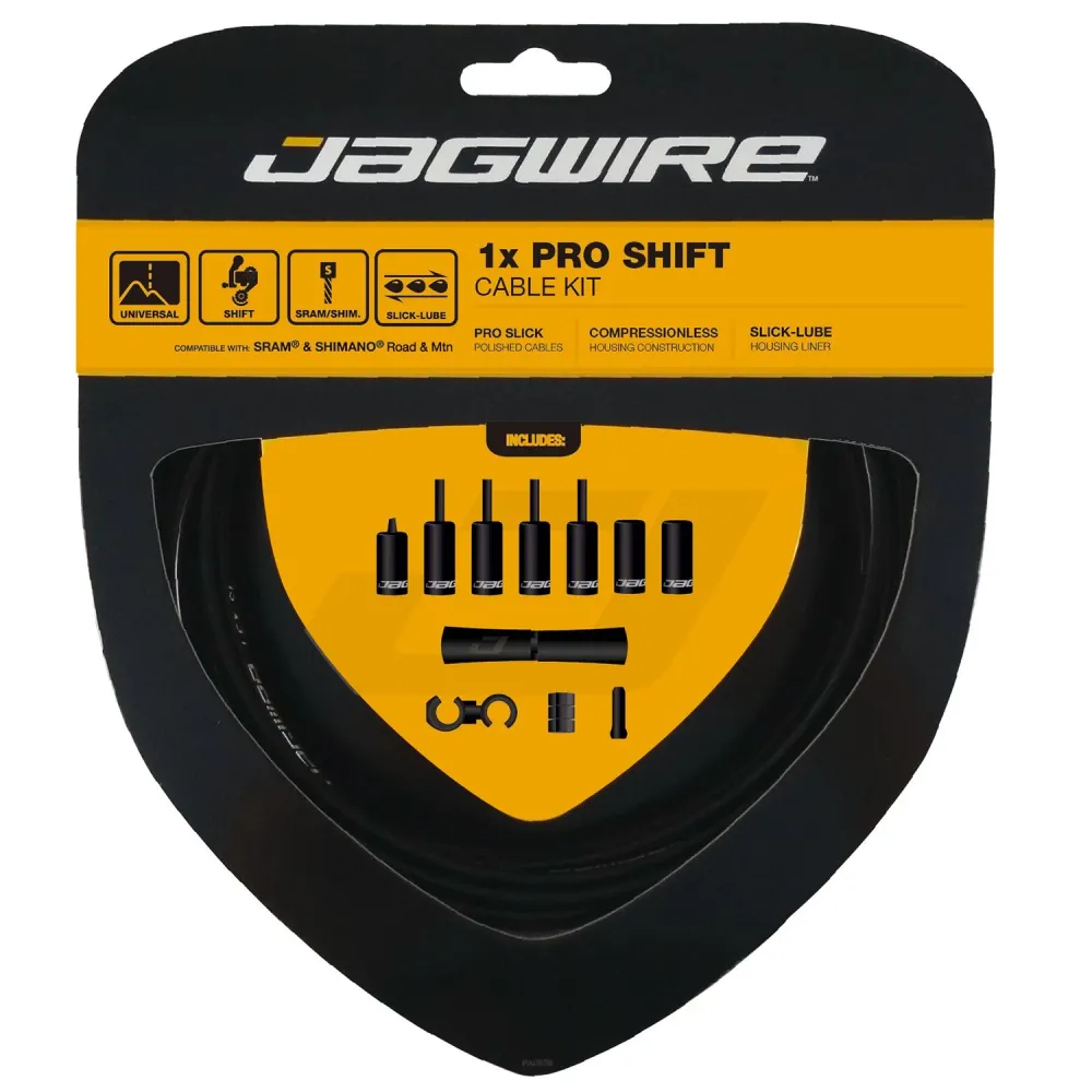 JAGWIRE PRO SHIFT 1X černá sada lanka hadice přehazovačky
