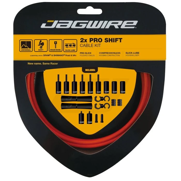 JAGWIRE ROAD AND MOUNTAIN PRO Oranžová sada lanka pouzdra přehazovačky