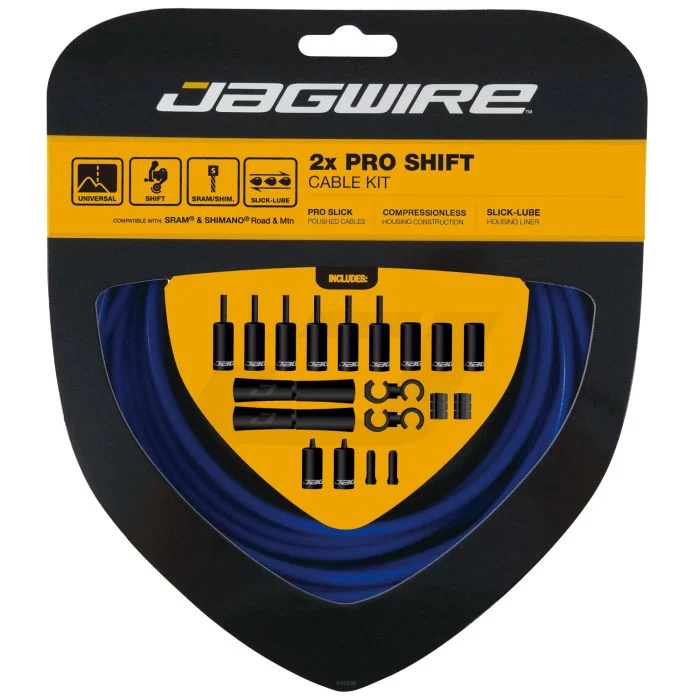 JAGWIRE ROAD AND MOUNTAIN PRO Sada kabelů hadic přehazovačky modrá SID