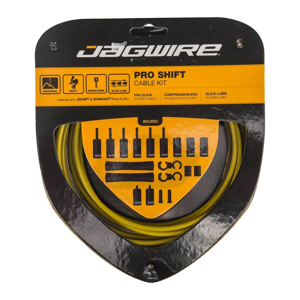 JAGWIRE ROAD AND MOUNTAIN PRO Sada lanka hadice přehazovačky žlutá