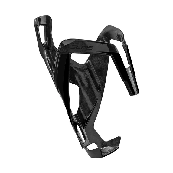 Karbonový košík na láhev ELITE VICO Black Glossy Black Logo